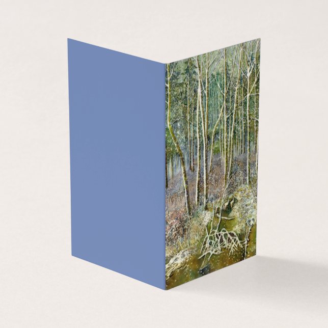 Carte De Visite forêt hivernale (Extérieur)