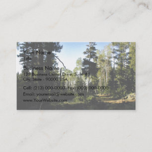 Carte De Visite Forêt mélangée avec le passage couvert