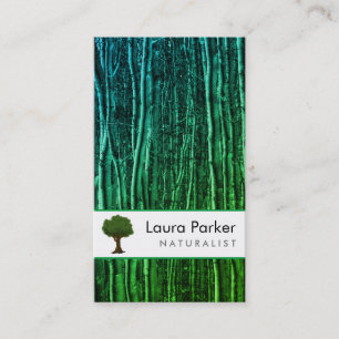 Carte De Visite Forêt Naturelle Arbre Noir Entretien Paysage Pelou