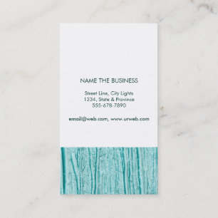 Carte De Visite Forêt naturelle Turquoise Arbre Entretien Paysage 