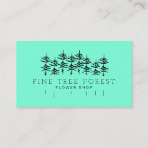 Carte De Visite Forêt TURQUOISE verte