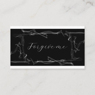 Carte De Visite Forgive me card