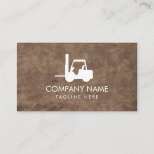Carte De Visite Forklift vintage tendance, Logistique - Profession