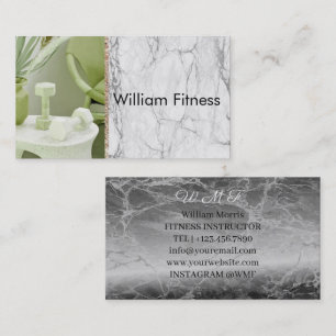 Carte De Visite Formateur minimaliste moderne de fitness personnel
