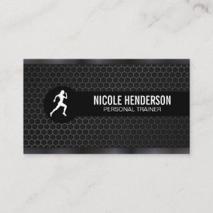 Carte De Visite Formateur personnel   Arme métallique   Fibre de c