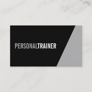 Carte De Visite Formateur personnel en noir et blanc