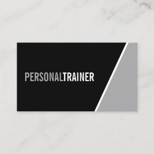 Carte De Visite Formateur personnel en noir et blanc
