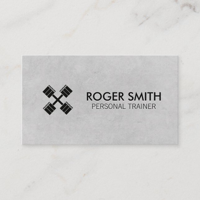 Carte De Visite Formateur personnel | Entraîneur de conditionnemen (Devant)