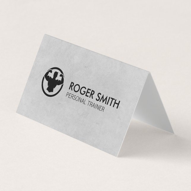 Carte De Visite Formateur personnel | Entraîneur Fitness (Devant)