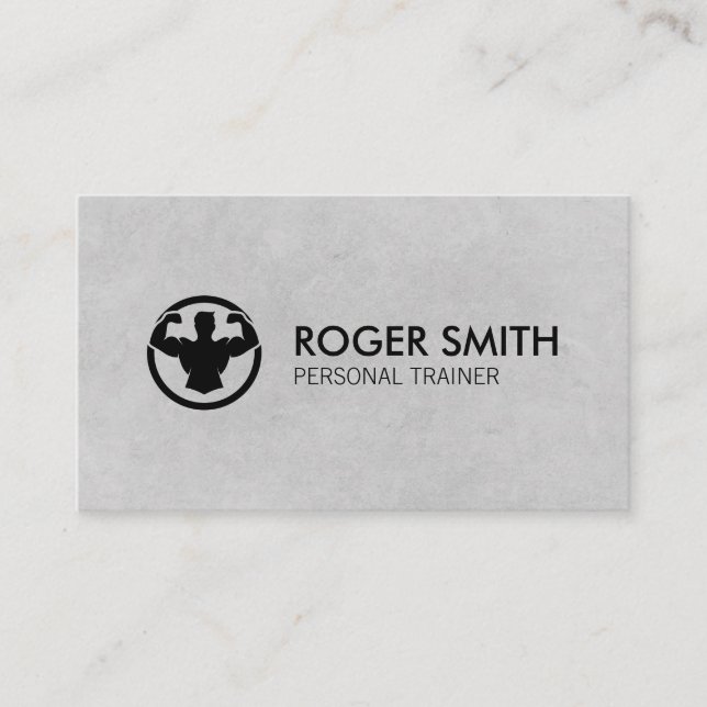 Carte De Visite Formateur personnel | Entraîneur Fitness (Devant)