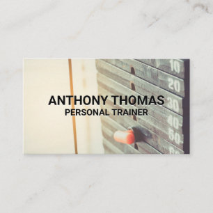 Carte De Visite Formateur personnel   Plaques de poids Machine de 
