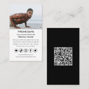 Carte De Visite Formation de formateur personnel Qr Code Social Me