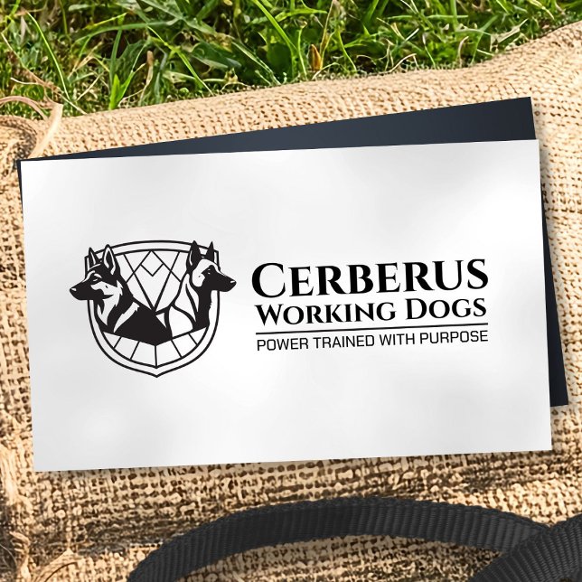 Carte De Visite Formation des chiens de travail - GSD- Malinois (Créateur téléchargé)