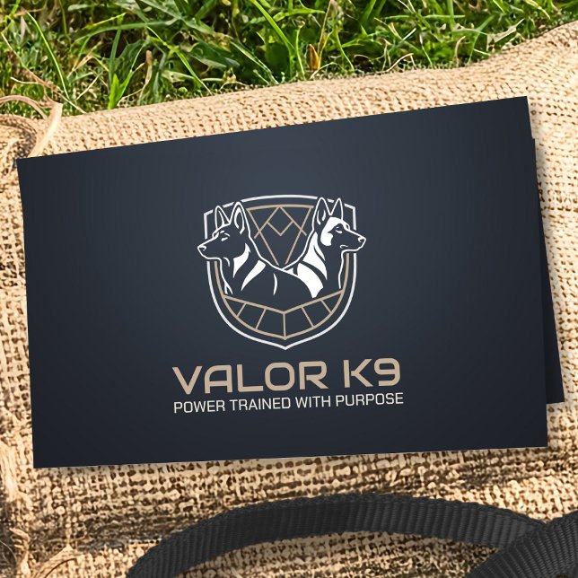 Carte De Visite Formation des chiens de travail - GSD- Malinois (Créateur téléchargé)