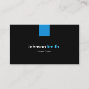 Carte De Visite Formation Fitness Trainer Moderne Aqua Blue