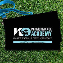 Carte De Visite Formation K9 - Entraîneur de chiens - Comportement