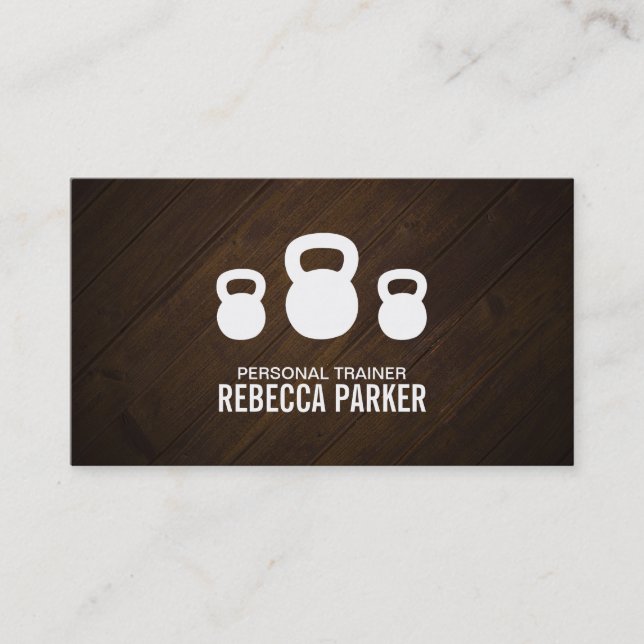 Carte De Visite Formation personnelle (bois) (Devant)