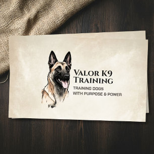 Carte De Visite Formation professionnelle K9 - Malinois belge