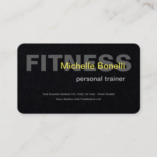 Carte De Visite Forme de formateur personnel Moderne Élégant (Devant)