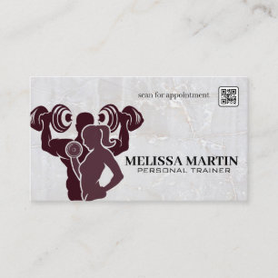 Carte De Visite Forme physique Couple en entraînement