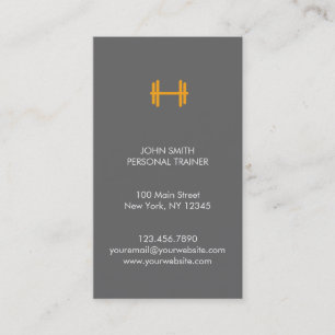 Carte De Visite Forme physique moderne/carte de visite personnel