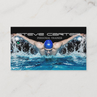 Carte De Visite forme physique professionnelle de car de piscine
