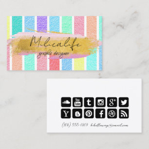 Carte De Visite Formes Abstraites de tia dey social media business