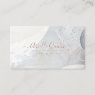 Carte De Visite Formes d'aquarelle Abstraites de maquillage modern