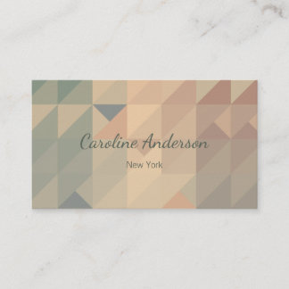 Carte De Visite formes de couleur terre