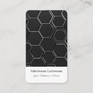 Carte De Visite Formes hexagonales Abstraites dans la conception o