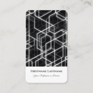 Carte De Visite Formes hexagonales Abstraites dans la conception o