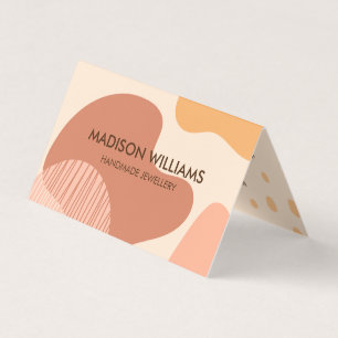 Carte De Visite Formes roses Abstraites Pastel Modernes Personnali