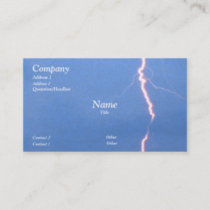 Carte De Visite Foudre