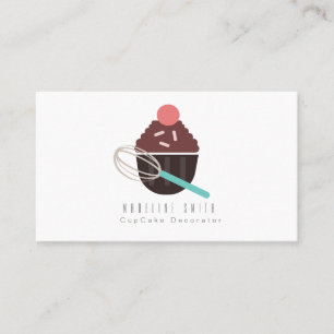 Carte De Visite Fouet Pâtisserie Gâteau Décorateur Cupcake Sprinkl