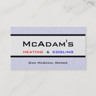 Carte De Visite Four de refroidissement de chauffage a/c Platnum