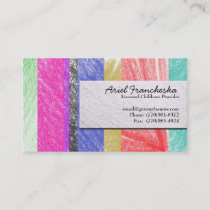 Carte De Visite Fournisseur de Childcare