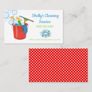 Carte De Visite Fournitures de nettoyage Conception Services de ne