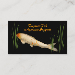 Carte De Visite Fournitures de poissons tropicaux et d'aquarium