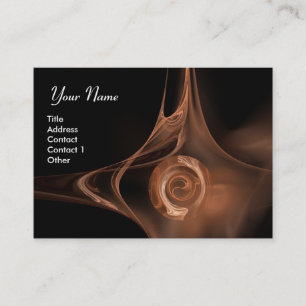 Carte De Visite FRACTAL ROSE 1 brun clair noir