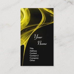 Carte De Visite FRACTAL ROSE 3 clair jaune