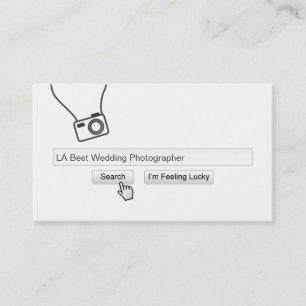 Carte de visite frais de photographie de mariage