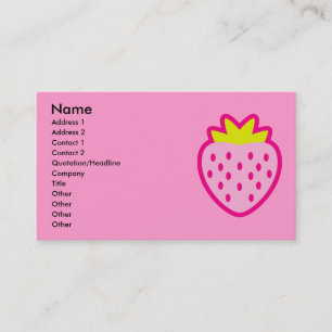 CARTE DE VISITE FRAISE
