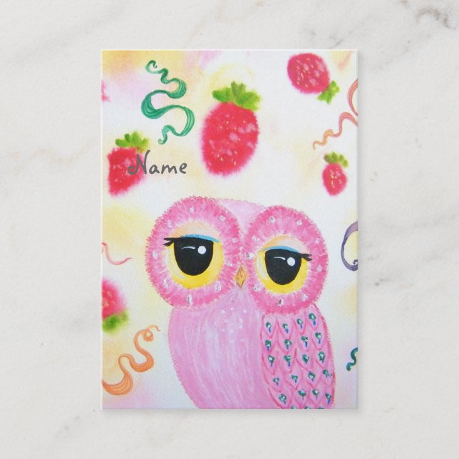 Carte De Visite Fraise de fraise (Devant)