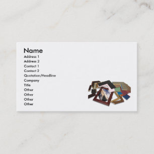 Carte De Visite FramingDecisionCard, nom, adresse 1, adresse 2…