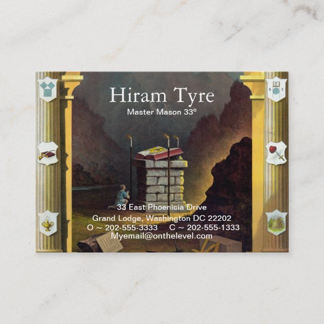 Carte De Visite Franc-maçon (Devant)