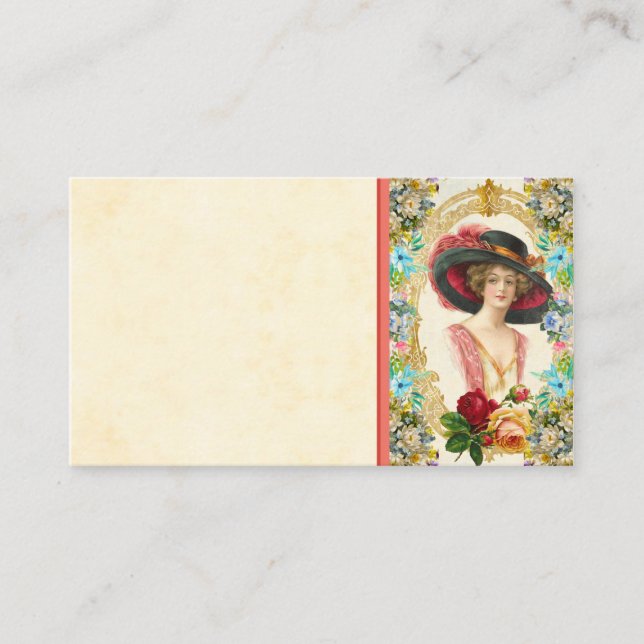 Carte de visite français vintage (Devant)