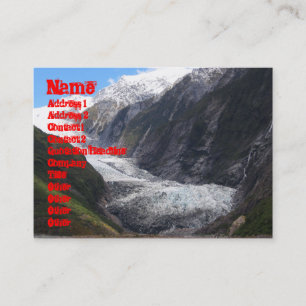 Carte De Visite Franz Josef Glacier, Nouvelle-Zélande