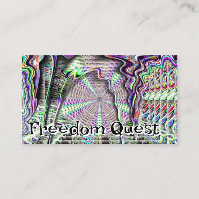 Carte De Visite Freedom Quest ( vous pouvez changer les mots ) (Devant)