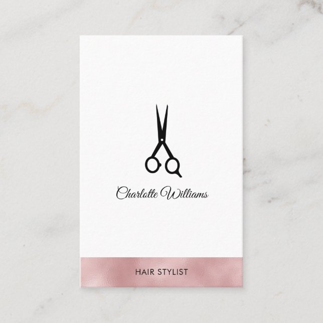 Carte De Visite Friseur Visitenkarte moderne (Devant)