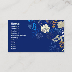 Carte De Visite Fruit Fleur Cool mignonne Girl Retro Floral
